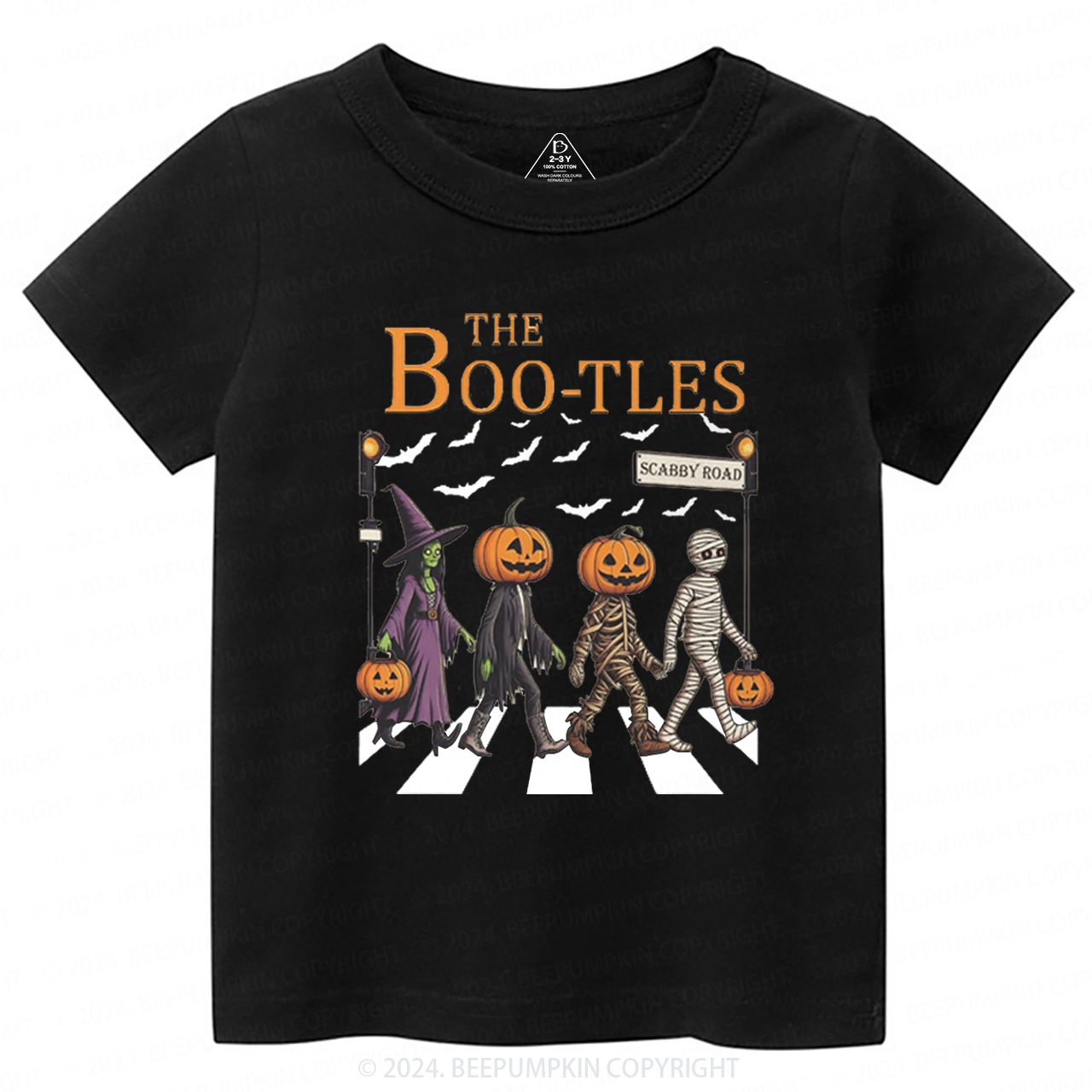 Walking Pumpkin Halloween Toddler&Kids Tees 