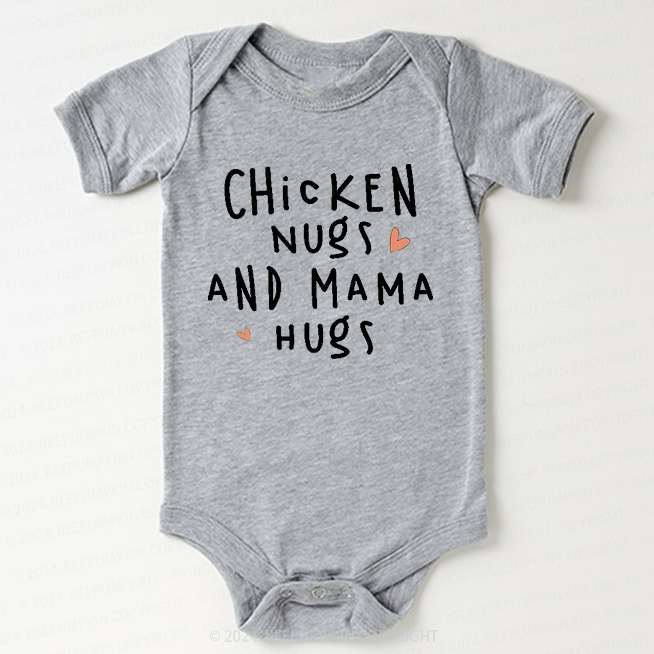 Chicken Nugs And Mama Hugs Bodysuit For Baby