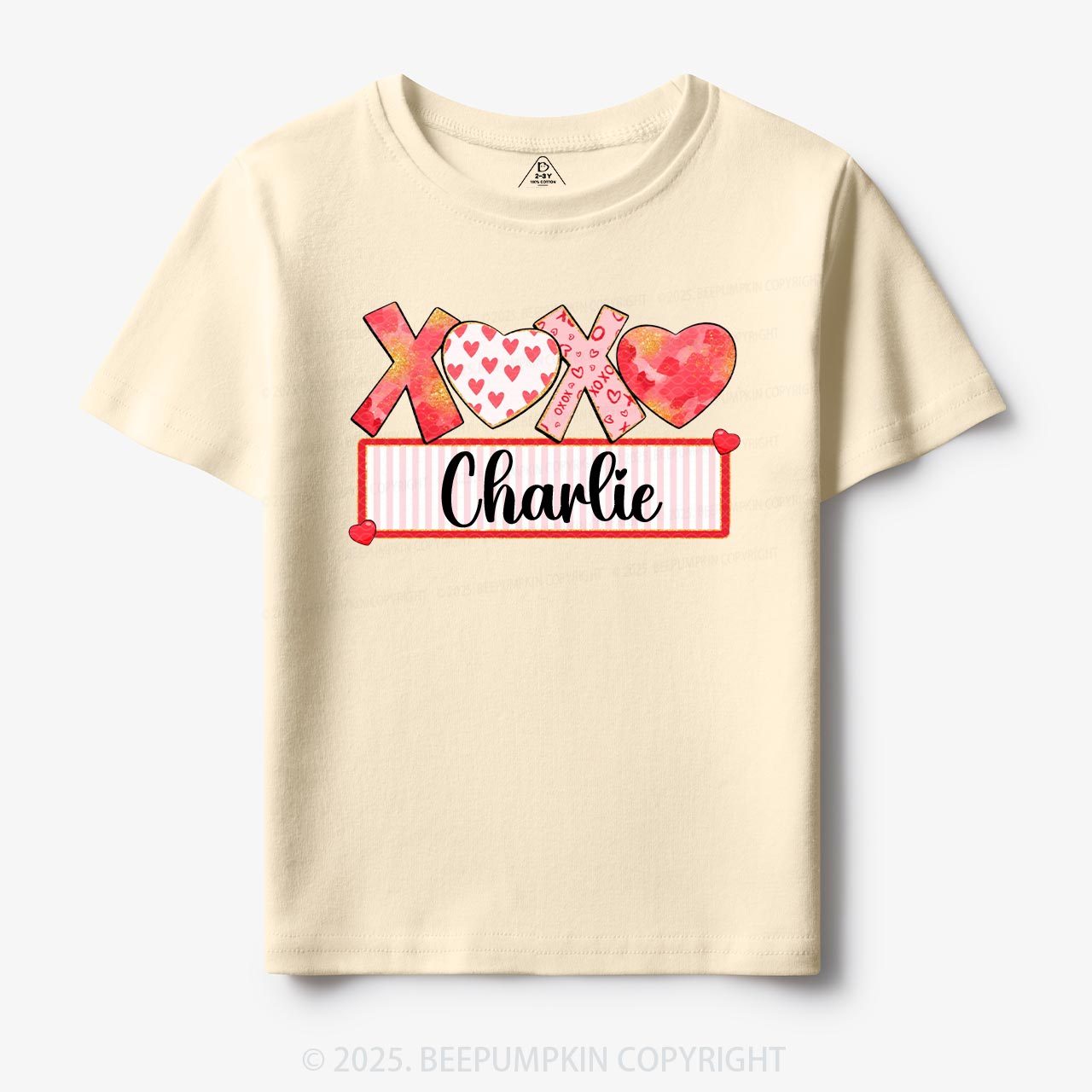 Personalized Xoxo Name Toddler&Kid's Tees Beepumpkin