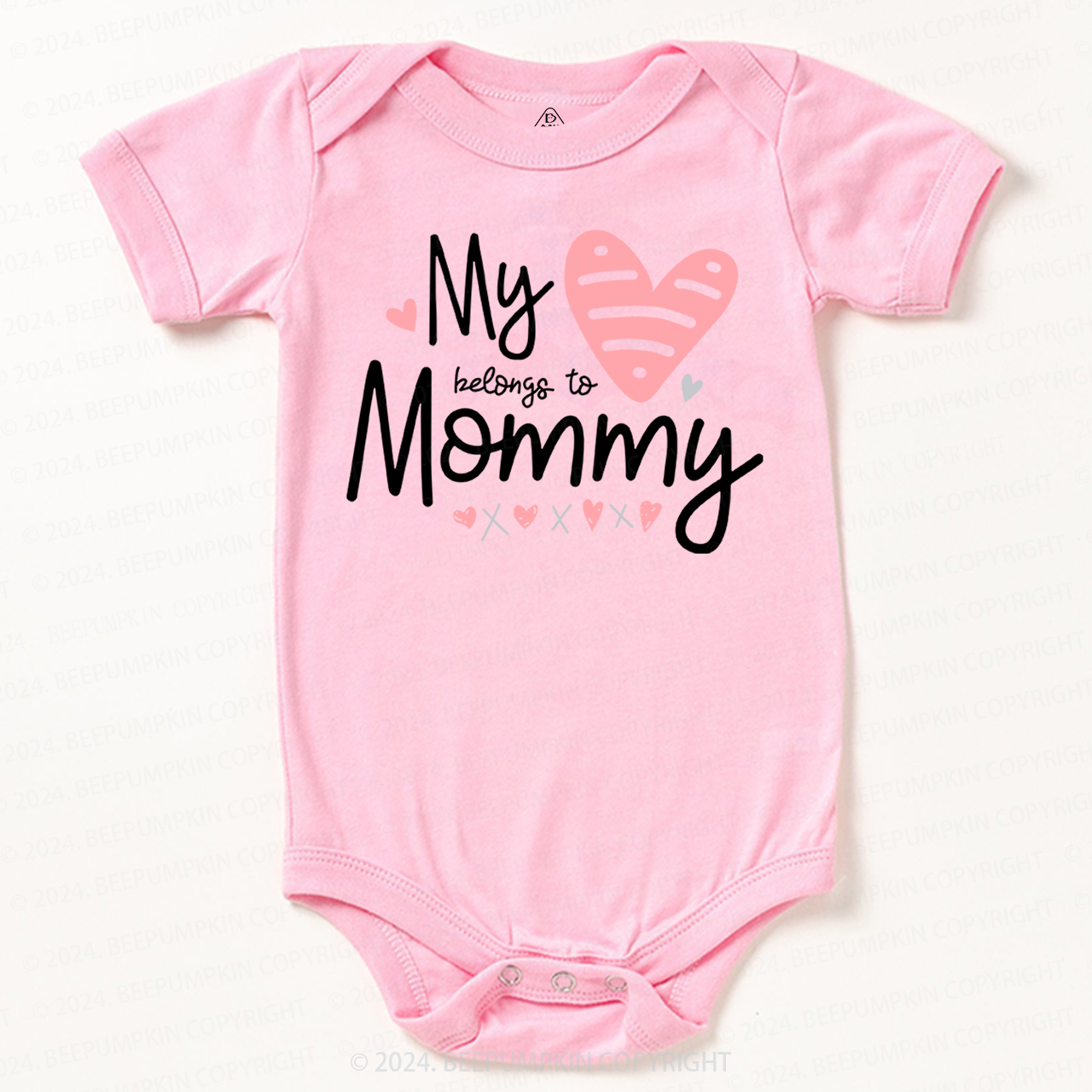 My Heart Belongs To Mummy Baby Bodysuit 7