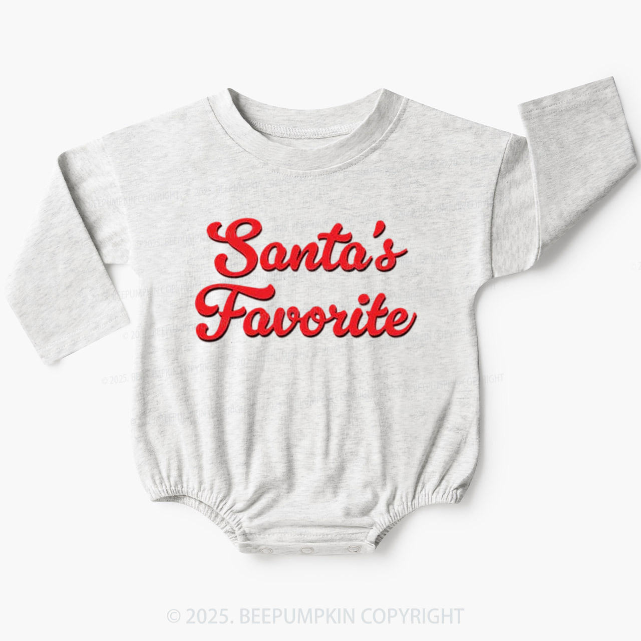 Santa's Favorite Baby Bubble Romper Beepumpkin