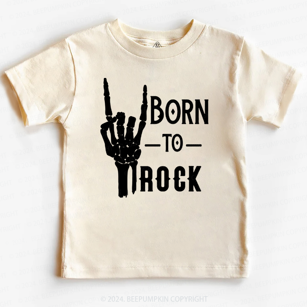 Born To Rock Halloween Music Toddler&Kids Tees 8