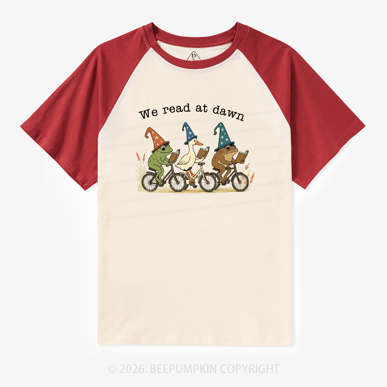 We Read At Dawn Retro Raglan T-shirt