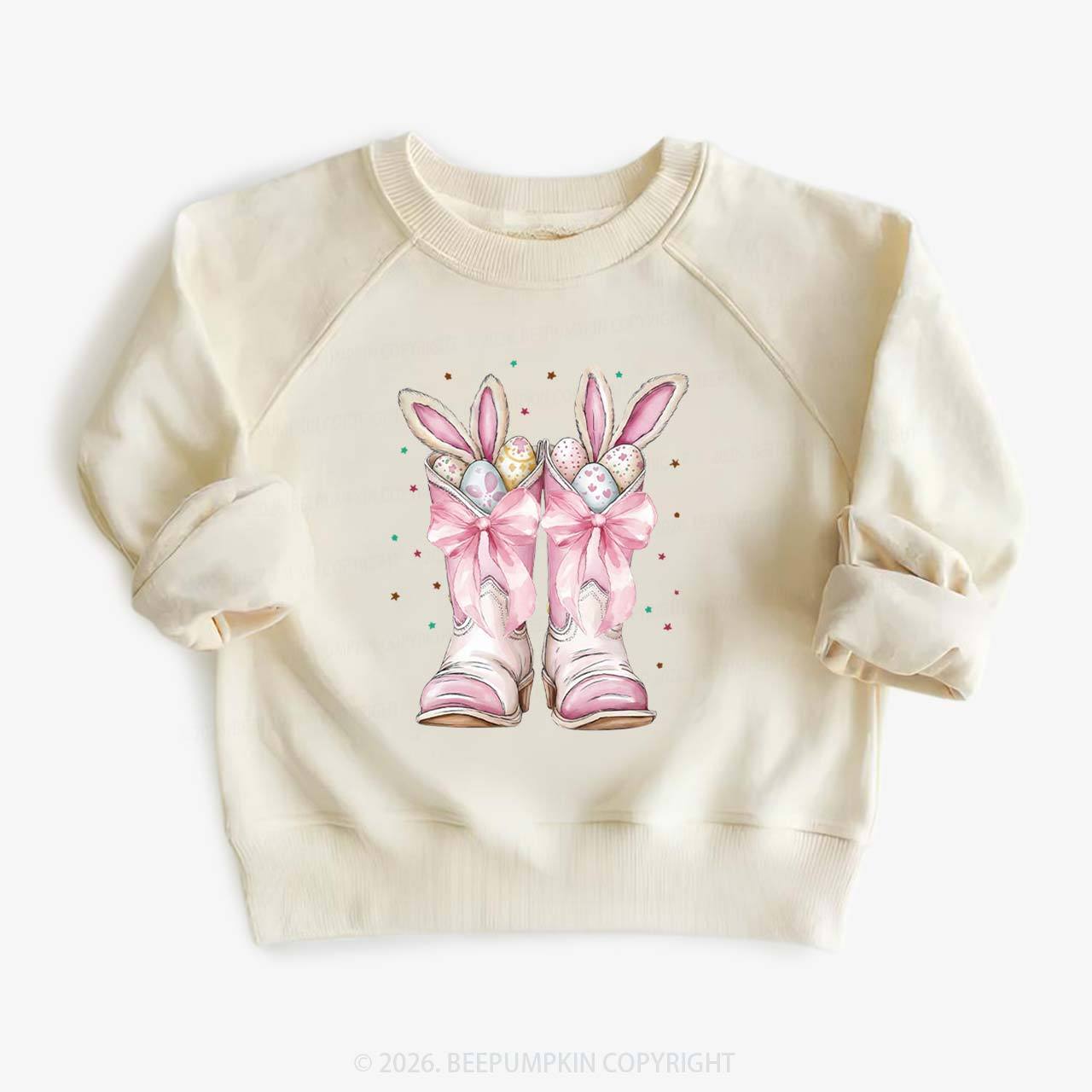 Howdy Easter Bunny Kid's Sweatshirt
