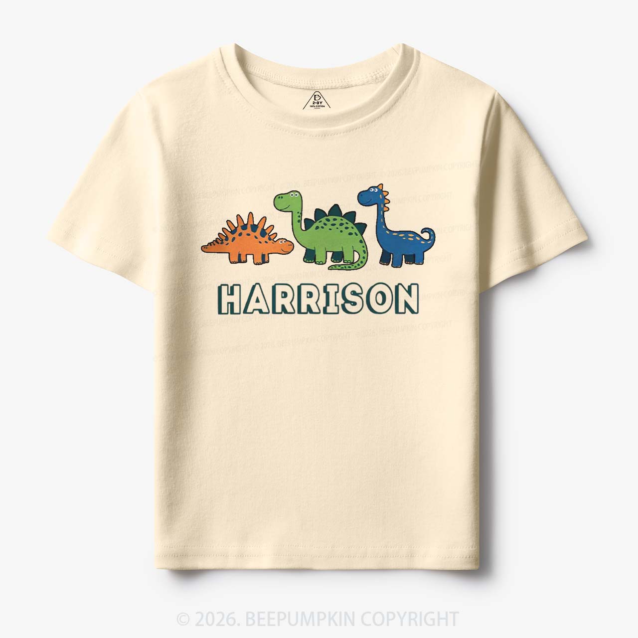 Personalized Cute Dinosaur Name Toddler&Kid's Tees