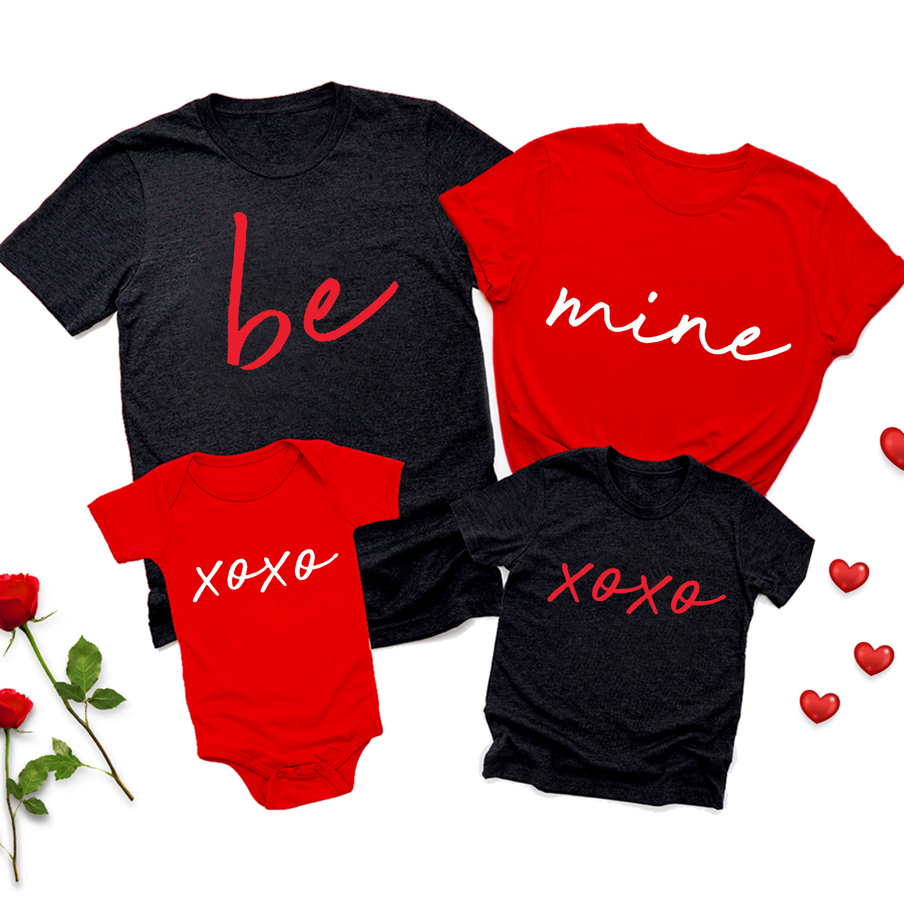 Be Mine Valentines Day Family Matching Shirts