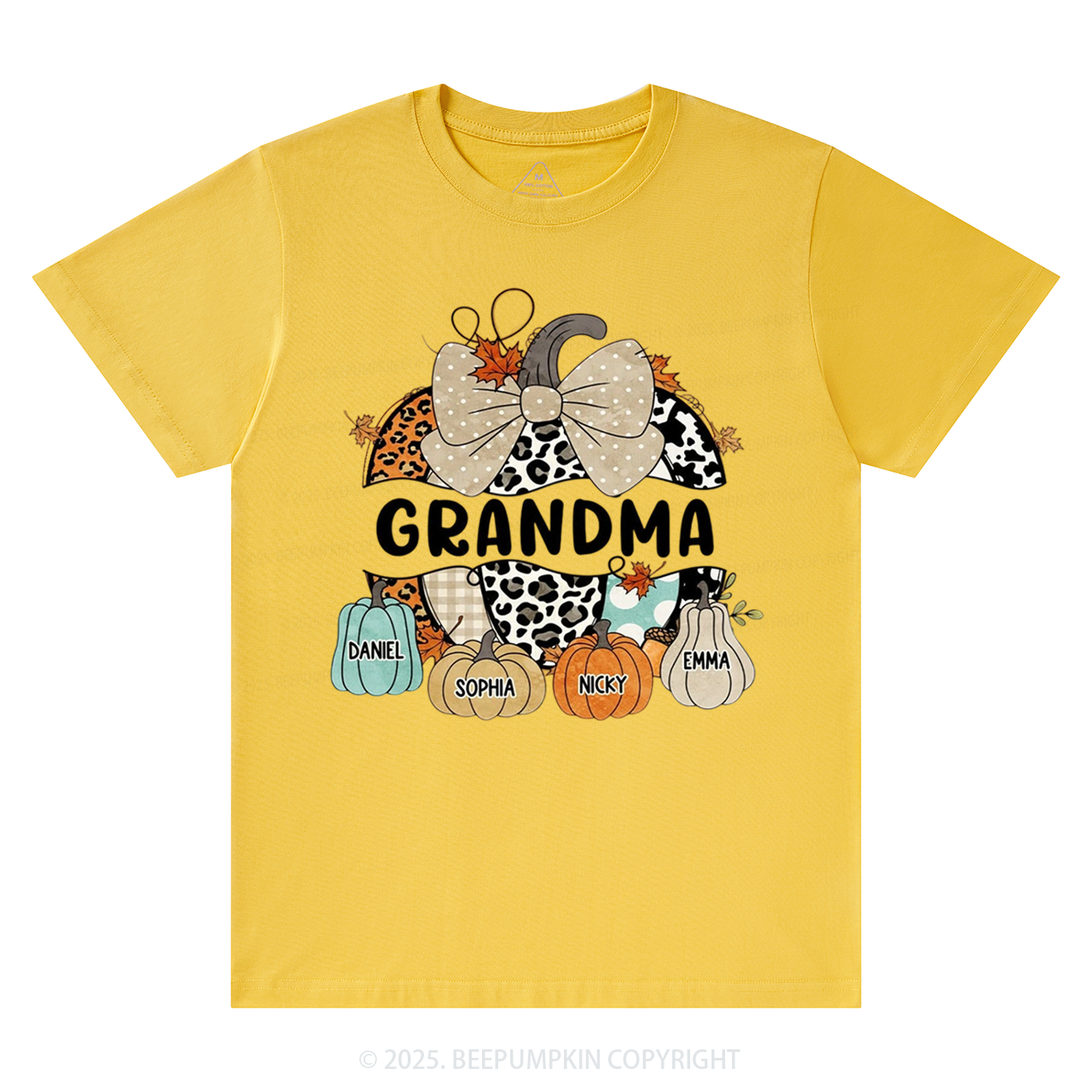 Personalized Fall Halloween Pumpkin T-Shirts Beepumpkin