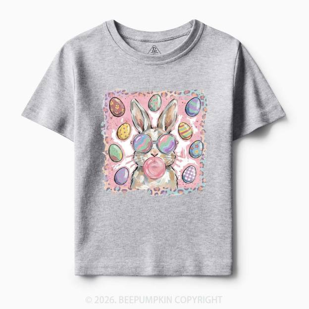 Retro Bubblegum Bunny Colorful Easter Eggs Toddler&Kids Tees