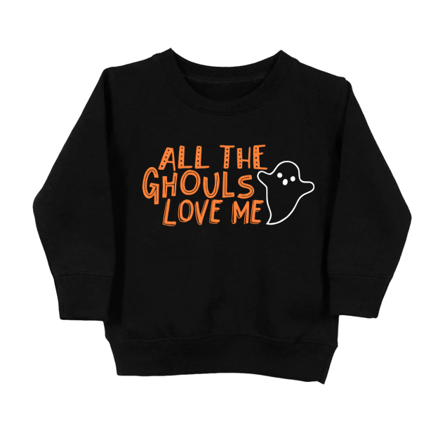 Halloween All The Ghouls Love Me Kids Sweatshirt