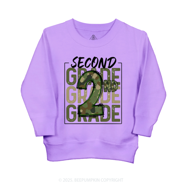 Personalized Camo Back to School Kid's Sweatshirt