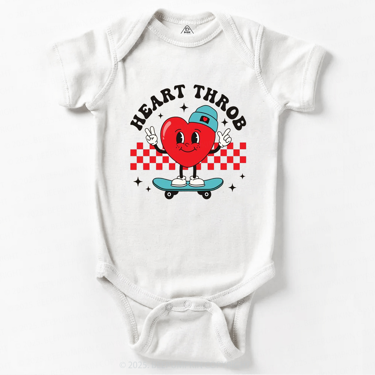 Heart Throb Valentine Bodysuit Beepumpkin
