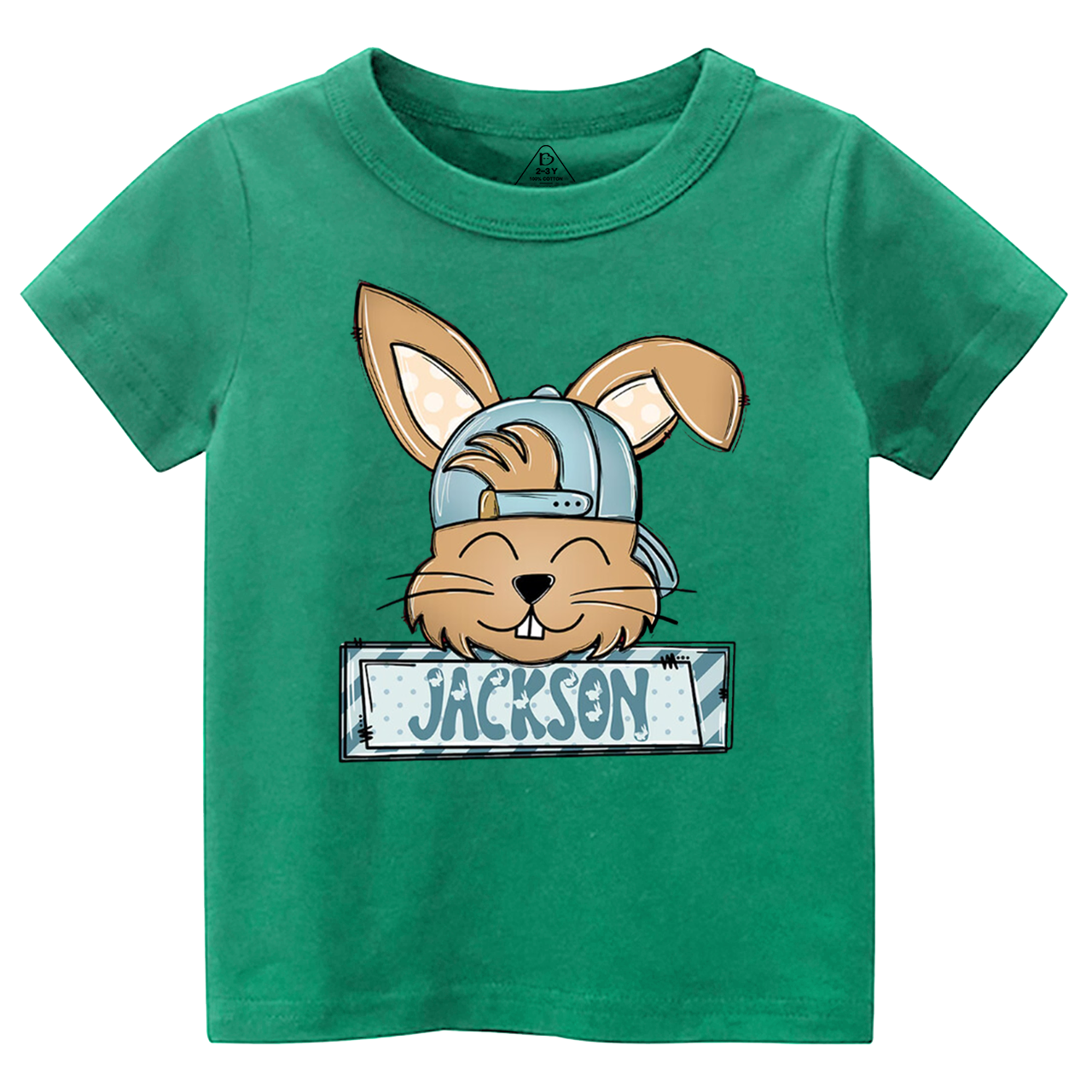 Personalized Bunny Boy’s Name Toddler&Kid's Tees Beepumpkin