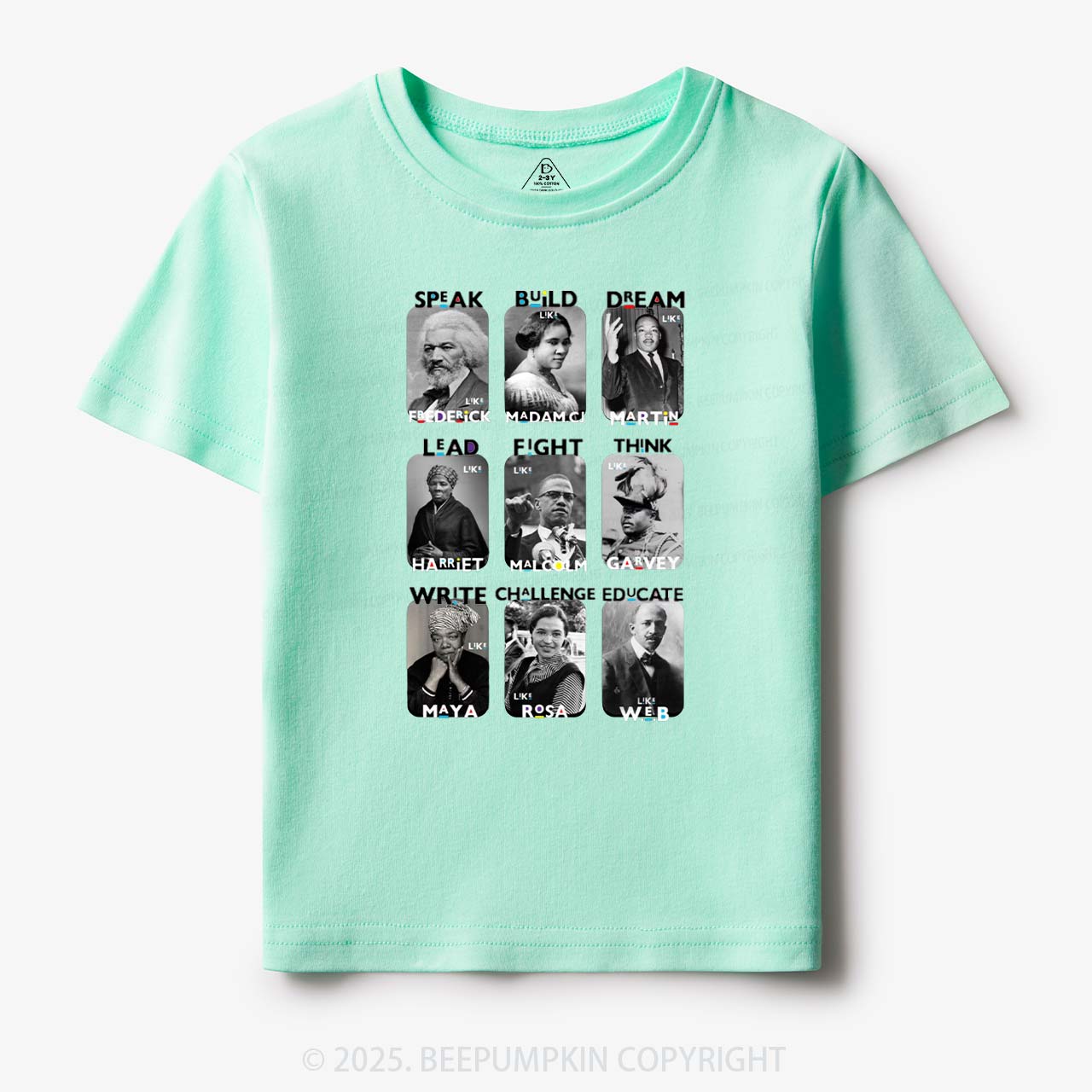 Inspired By Black History Toddler&Kid's Tees Beepumpkin