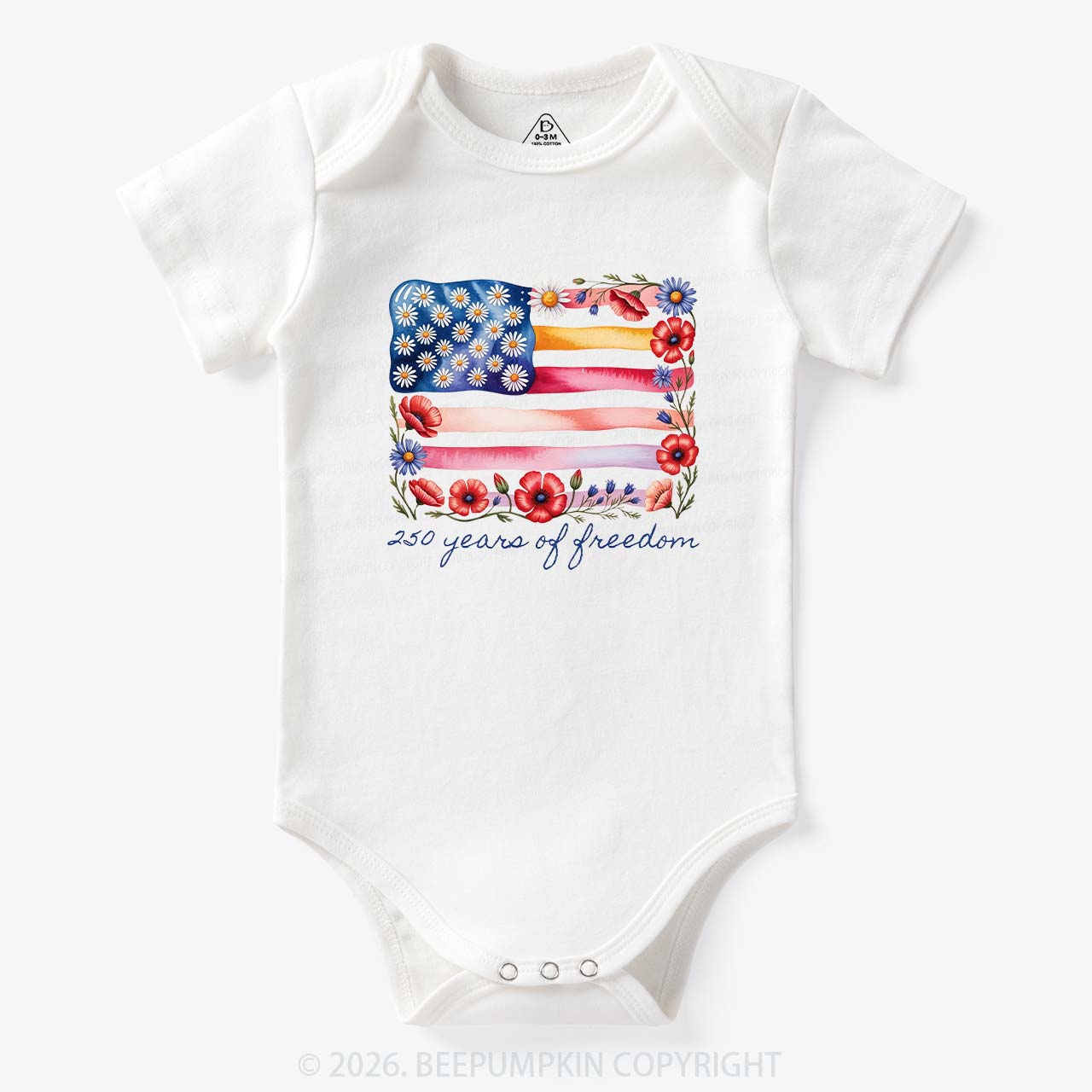 250 Years of Freedom Patriotic Bodysuit