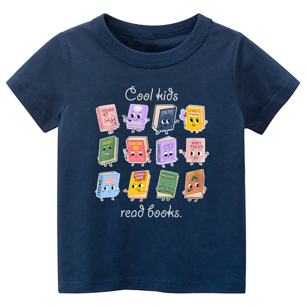 Cool Kids Read Books Toddler&Kid's Tees Beepumpkin