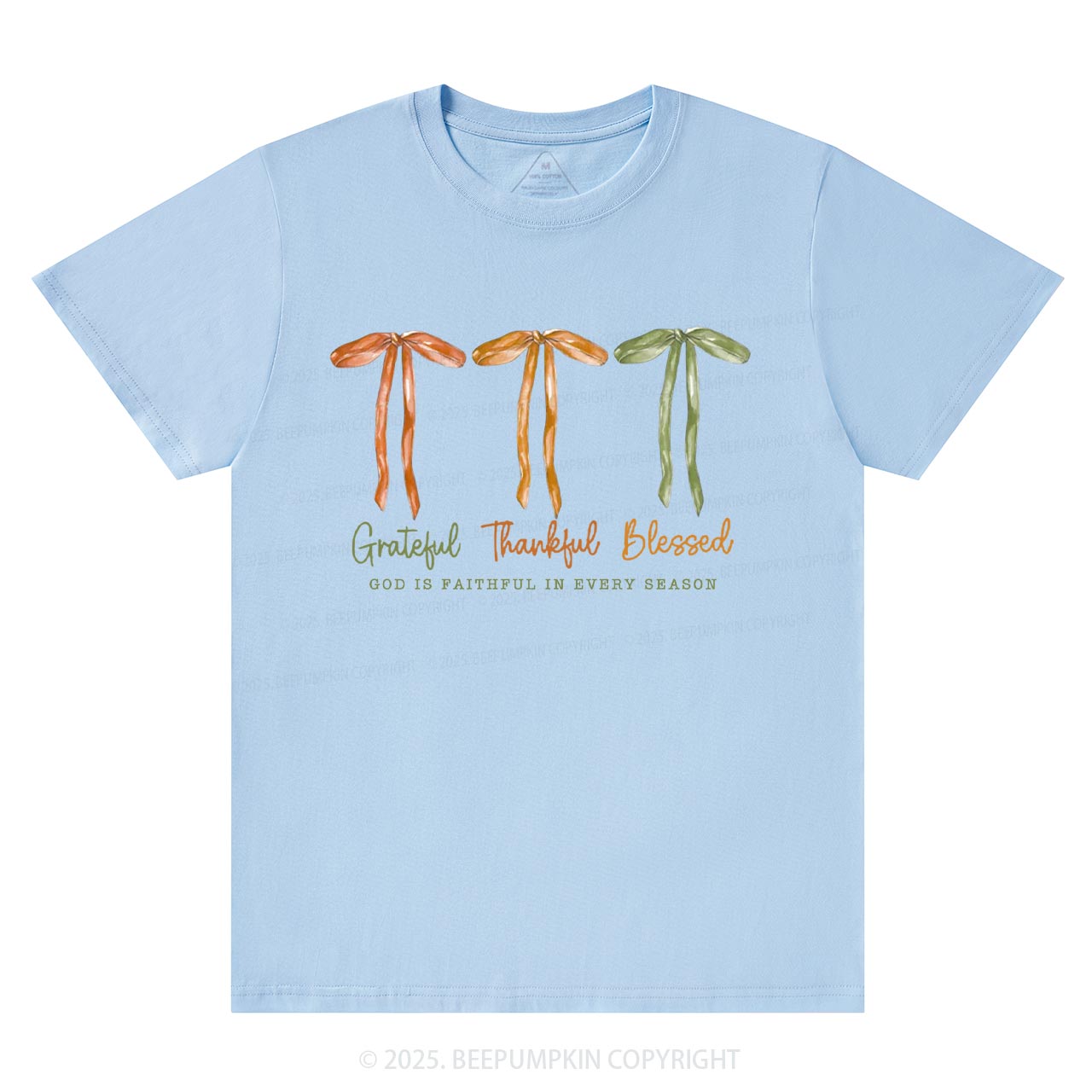 Grateful Thankful Blessed T-Shirts Beepumpkin