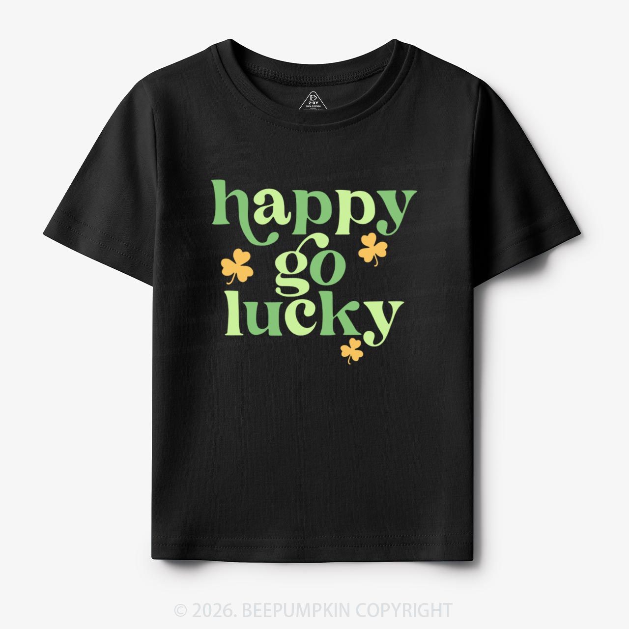 Happy Go Lucky St. Patrick's Day Toddler&Kid's Tees Beepumpkin