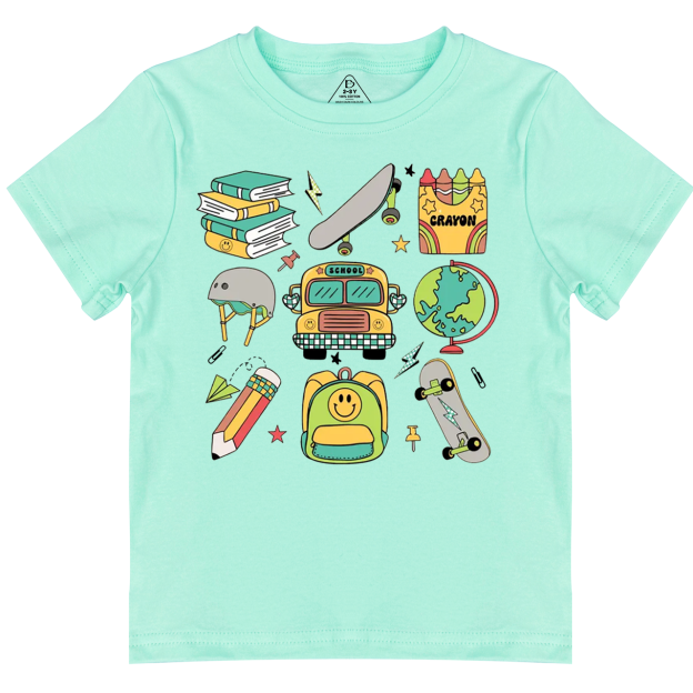 Boys Retro Back To School Toddler&Kid's Tees Beepumpkin 