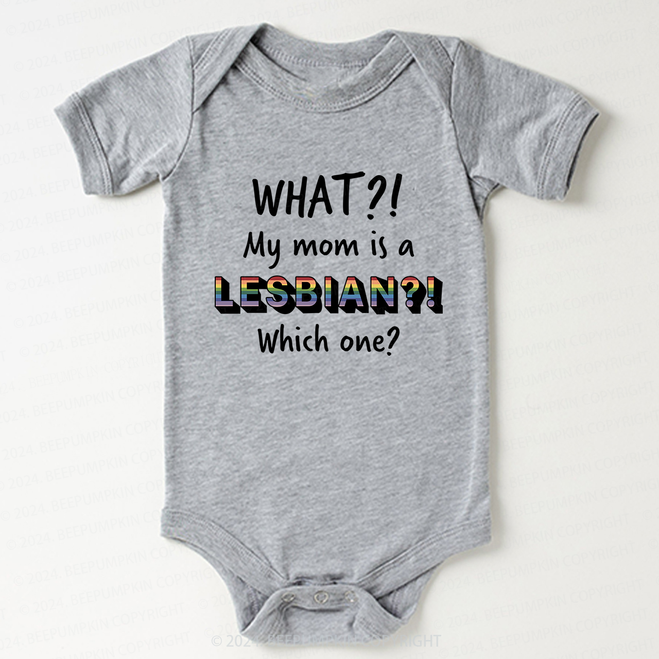 LGBTQ My Mom Is Gay Pride Baby Bodysuit