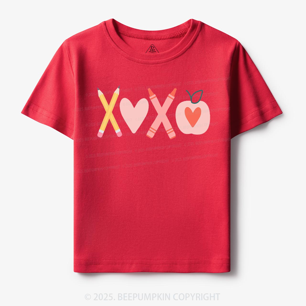 Pencils & Crayons Valentine’s Day Toddler&Kid's Tees Beepumpkin