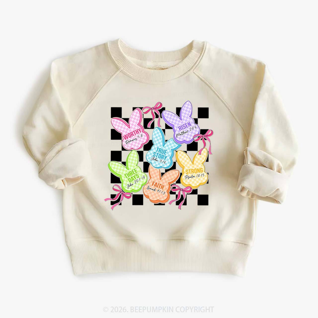 Christian Bunny A Lot Can Happen In Three Days Kid's Sweatshirt