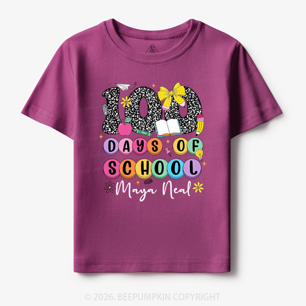 Personalized 100 Days Smarter and Sweeter Toddler&Kid's Tees