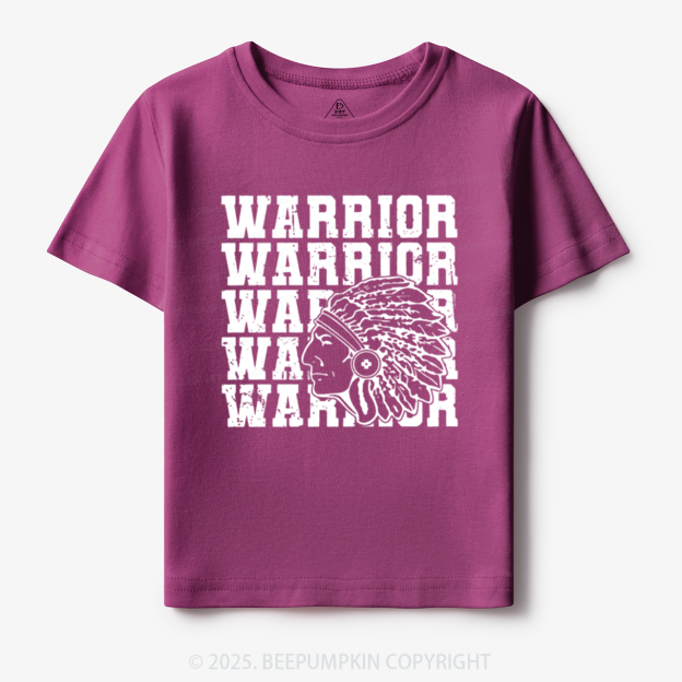Personalized Warrior Mascot Toddler&Kid's Tees Beepumpkin