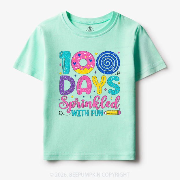 100 Days Sprinkled With Fun Toddler&Kid's Tees
