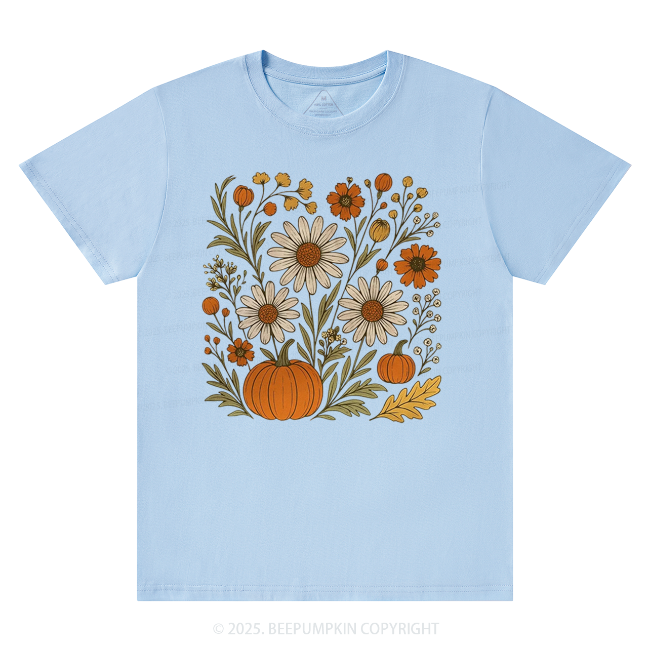 Boho Floral Fall T-Shirts Beepumpkin
