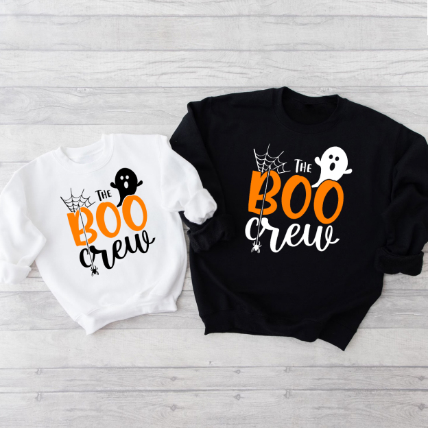 Halloween The Boo Crew Imp Spider Web Sweatshirts For Family