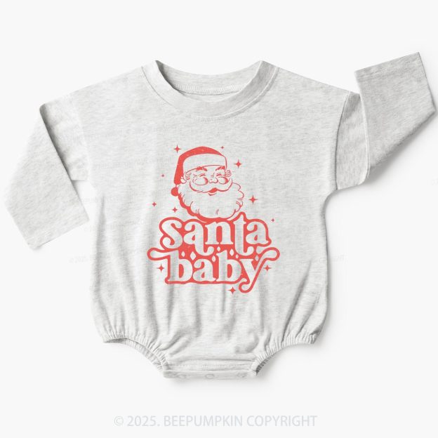 Santa Baby Bubble Romper Beepumpkin
