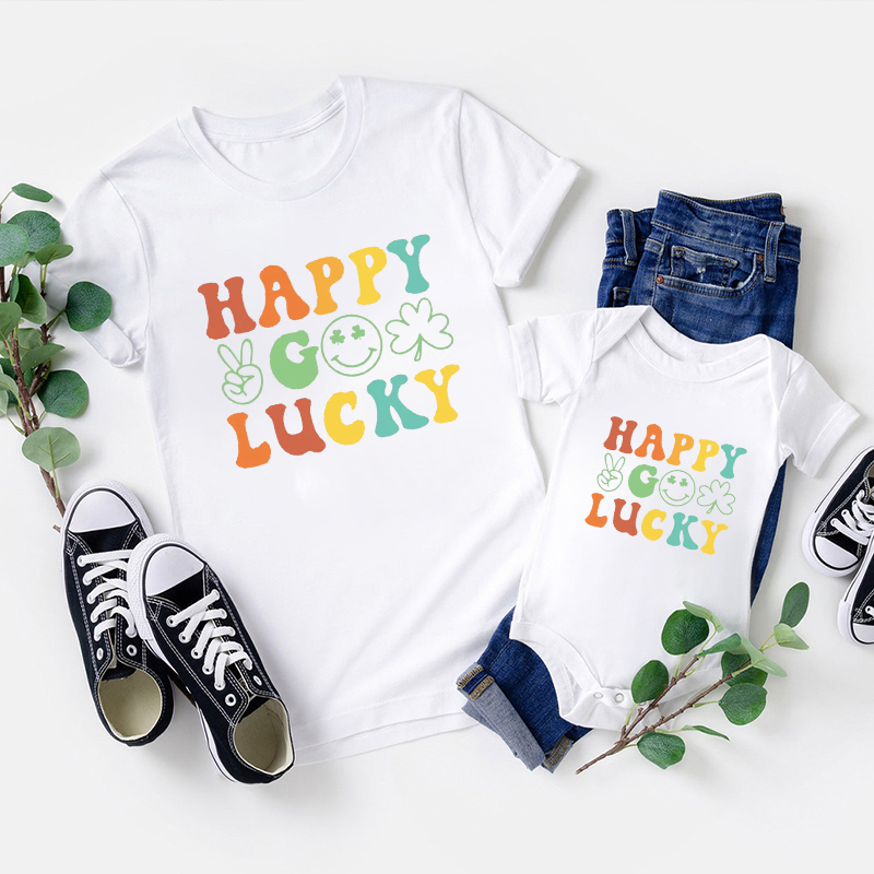 Happy Lucky St. Patrick's Day Family Matching Shirt