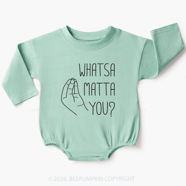Whatsa Matta You Baby Bubble Romper
