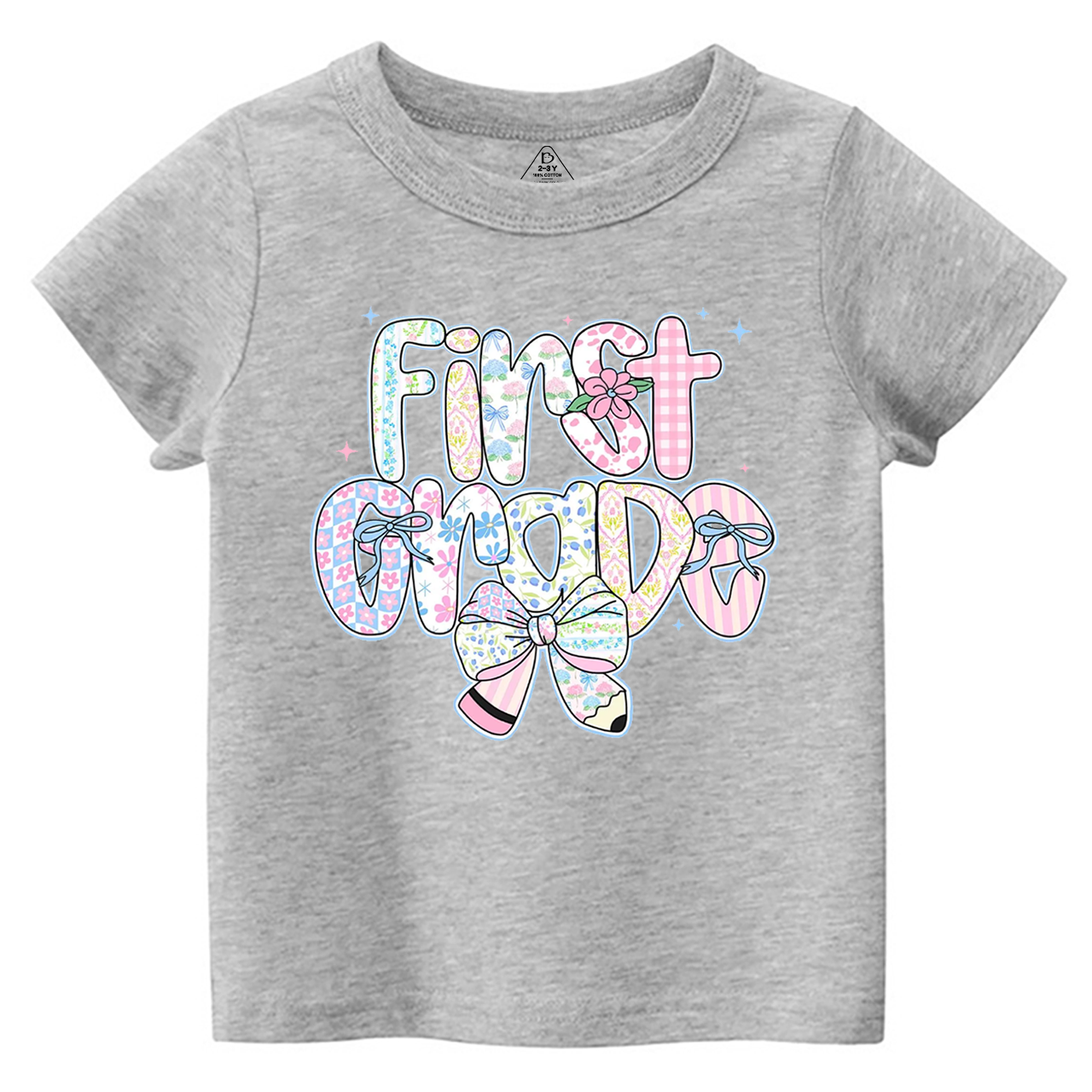 Personalized Preppy Back To School Floral Bundle Toddler&Kid's Tees Beepumpkin 