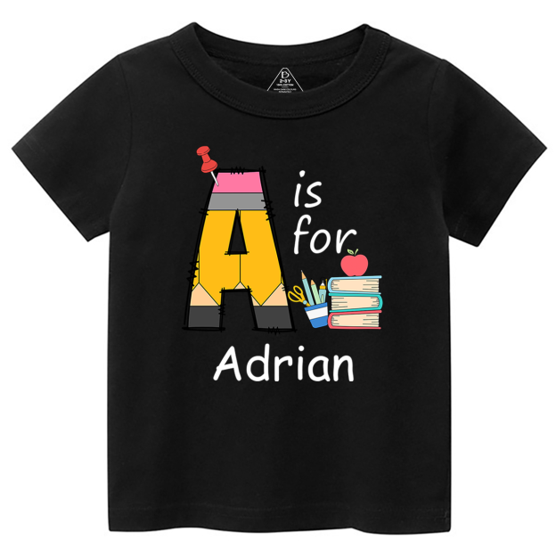 Personalized Alphabet Name Toddler&Kid's Tees Beepumpkin