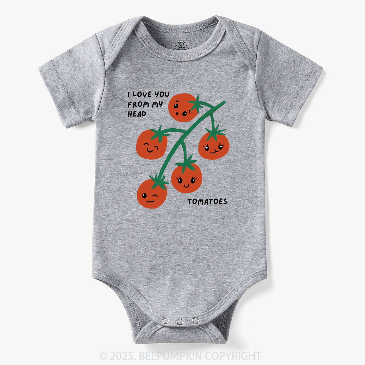 I Love You From My Head Tomatoes Bodysuit Beepumpkin 7
