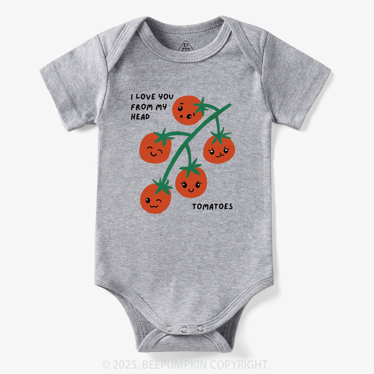 I Love You From My Head Tomatoes Bodysuit Beepumpkin 7