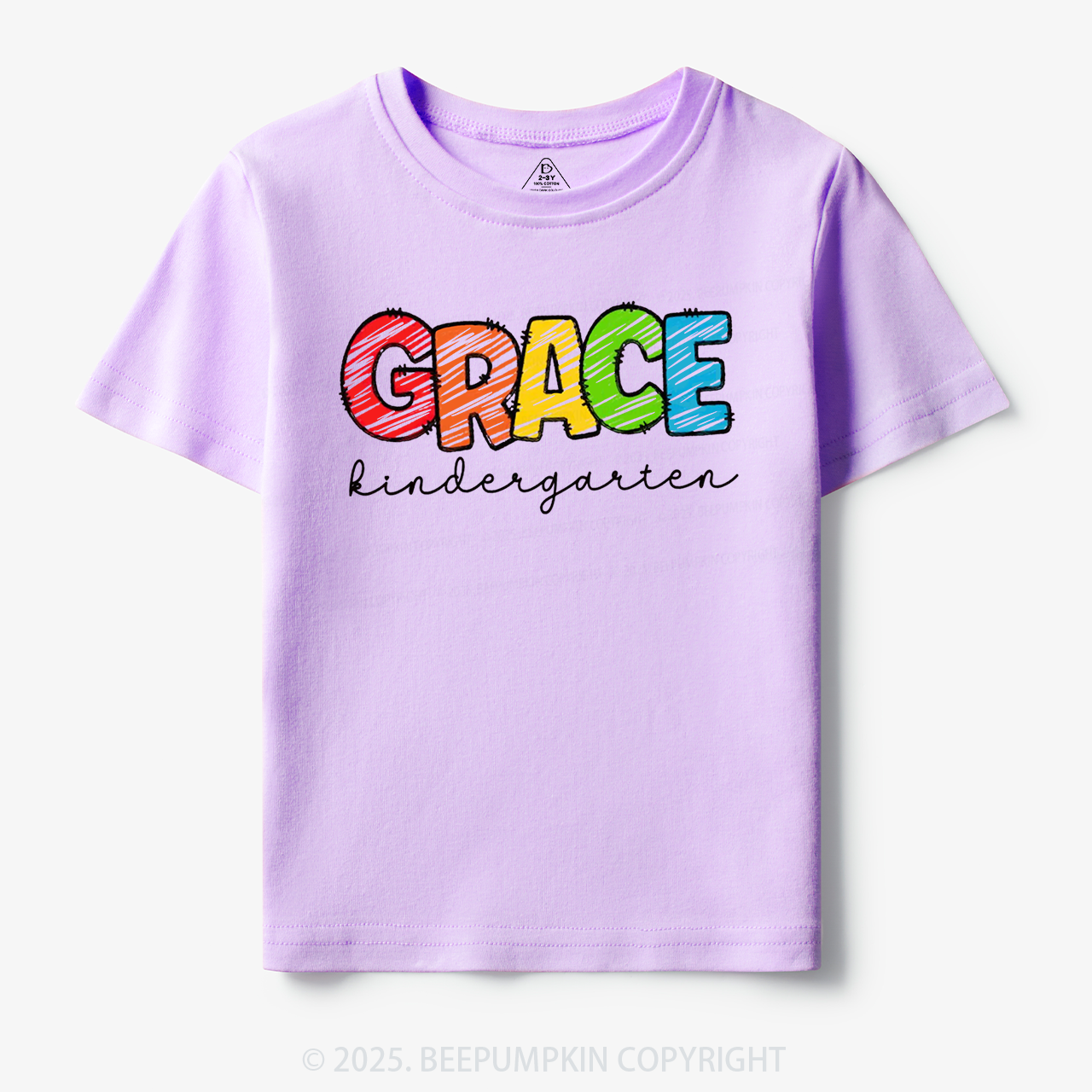 Personalized Rainbow Alphabet Name Toddler&Kid's Tees Beepumpkin