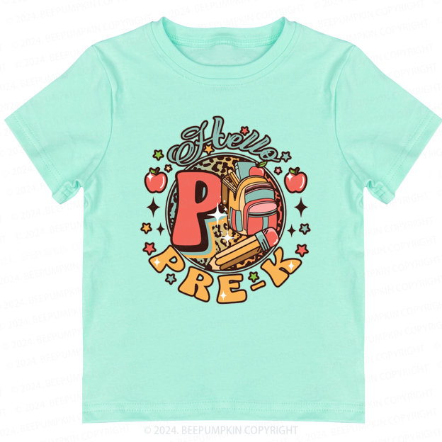 First Day of Pre-K Toddler&Kids Tees 