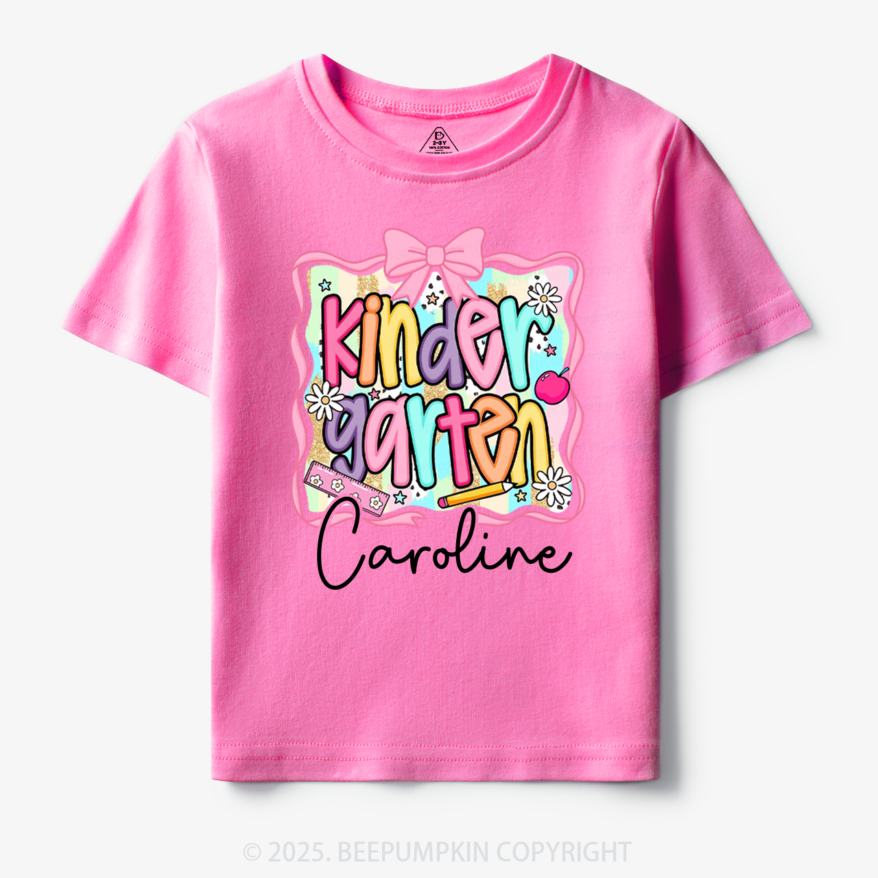 Personalized Color Grade Toddler&Kid's Tees Beepumpkin