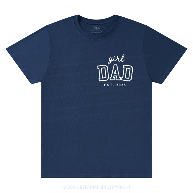 Personalized Girl Dad Est Year T-shirt