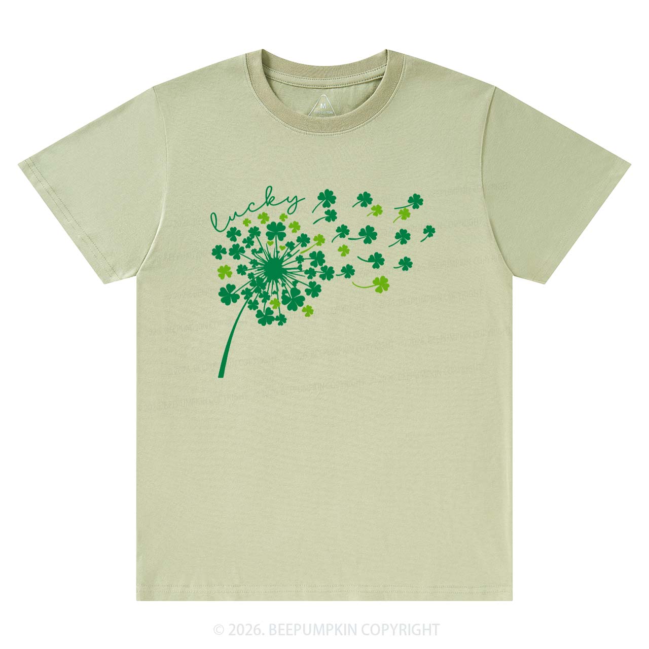 Dandelion Shamrock St. Patrick's Day T-Shirts Beepumpkin