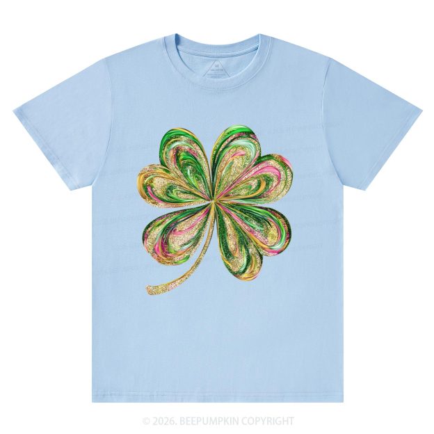 Retro Lucky Shamrock St Patrick's Day T-Shirts Beepumpkin