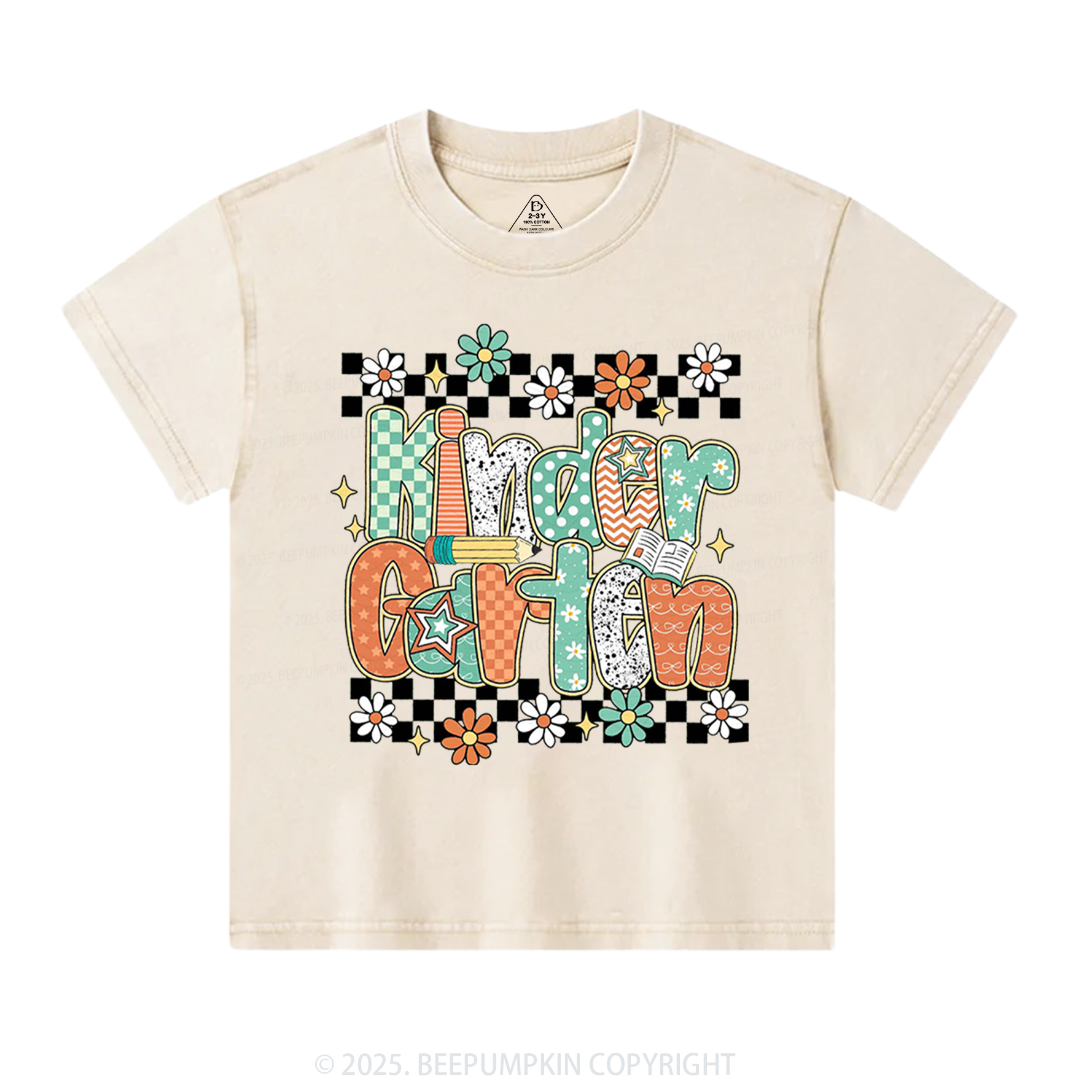 Personalized Grade Blossoms Toddler&Kids Washed Tees