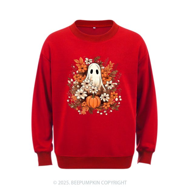 Watercolor Spooky Ghost Sweatshirt Beepumpkin