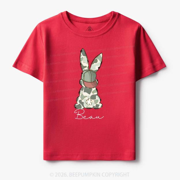 Personalized Floral Easter Bunny Toddler&Kid's Tees