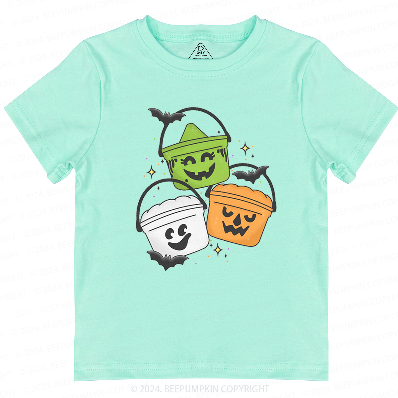 Vintage Halloween Happy Meal Bucket Toddler&Kids Tees 
