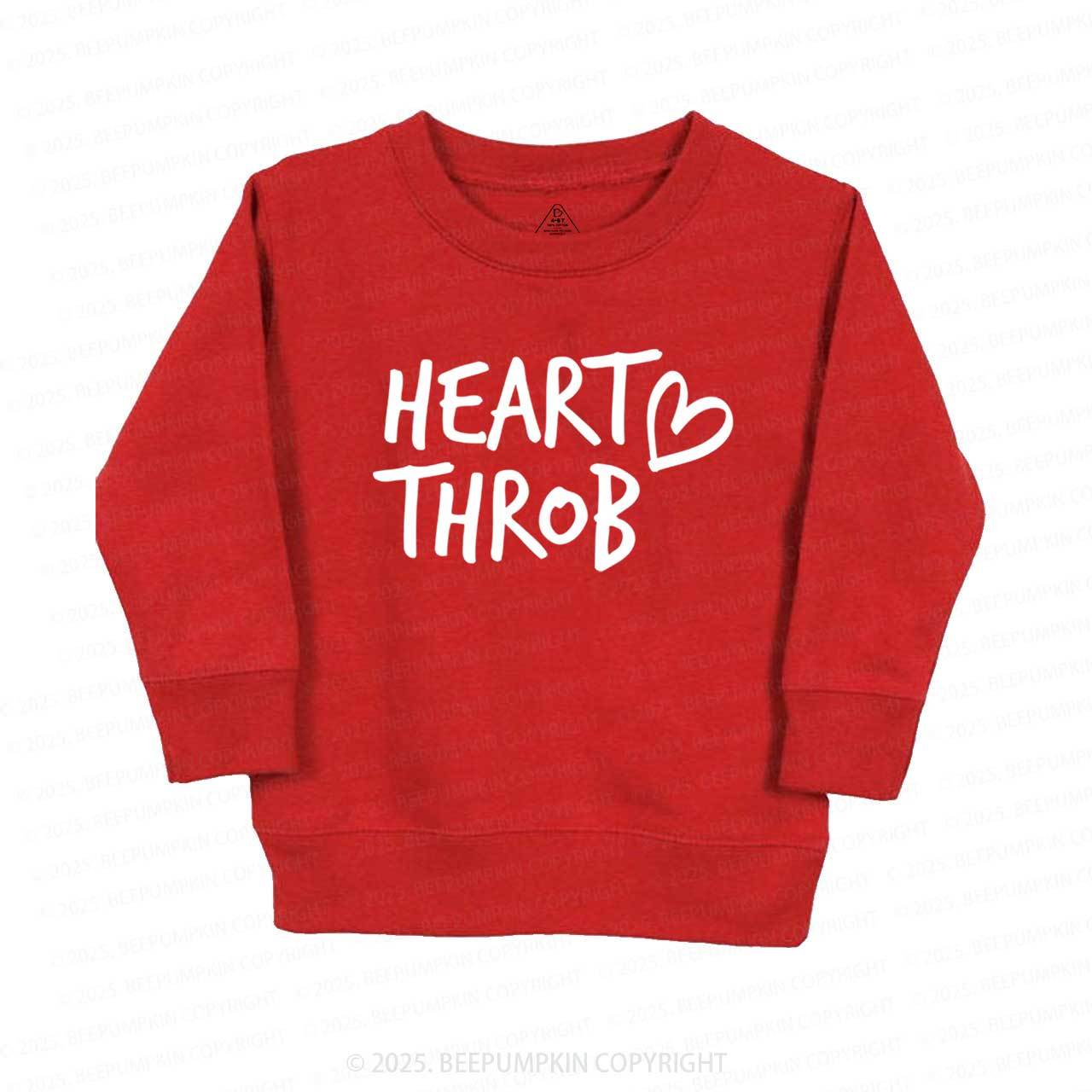 Heart Throb Valentines Day Kids Sweatshirt