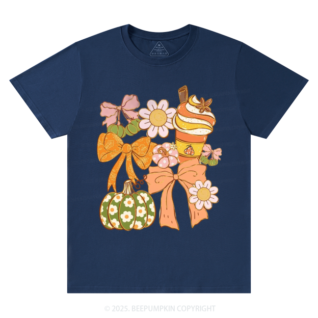 Fall Pumpkin Coquette Fall T-Shirts Beepumpkin 