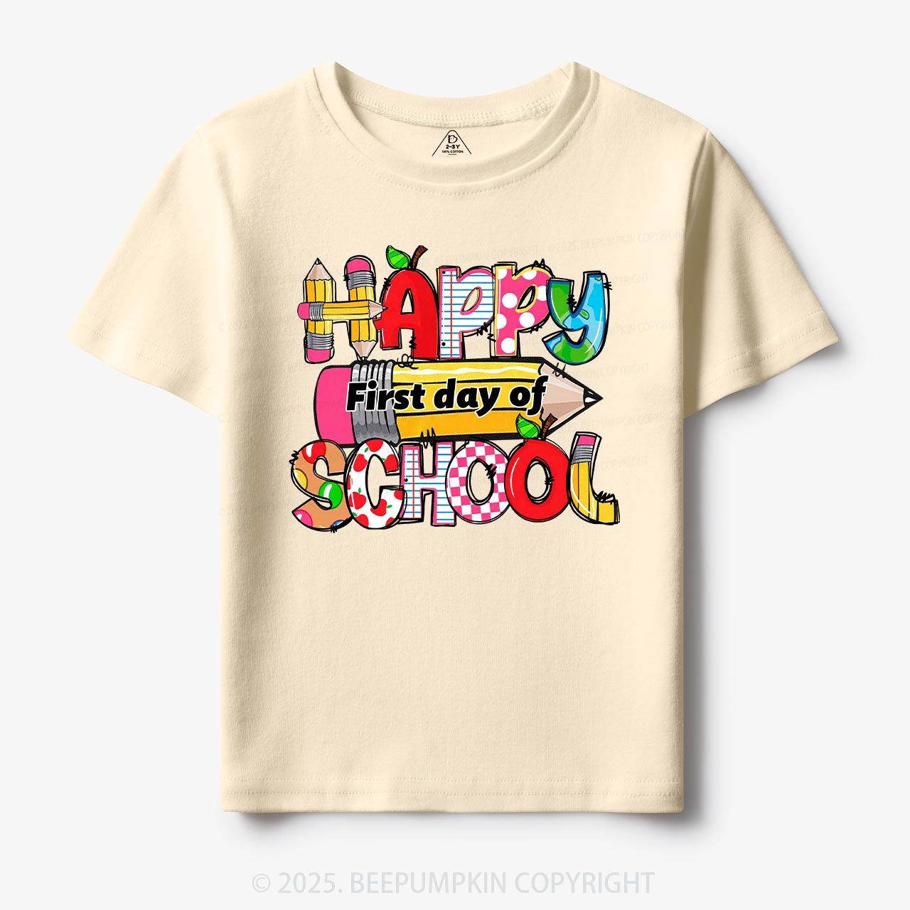 Happy First Day Of School Toddler&Kid's Tees Beepumpkin